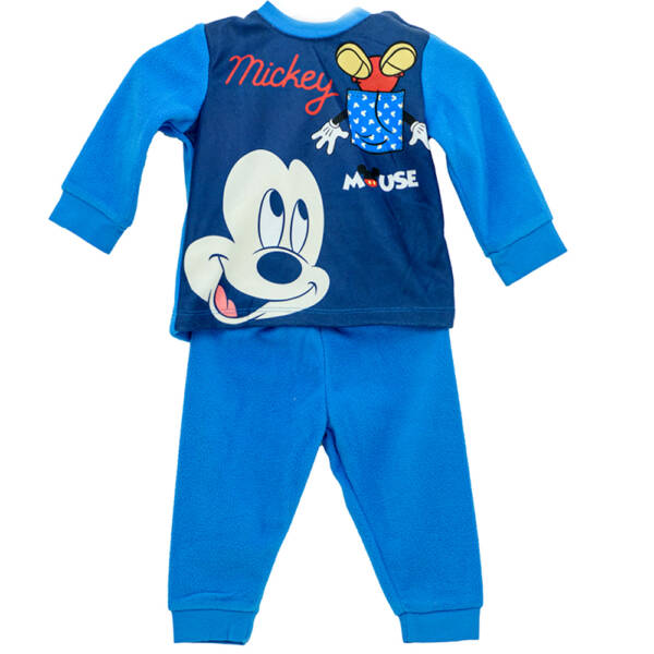 Βρεφική πιτζάμα φλις για αγόρι με τον Mickey της Disney - Μπλε
