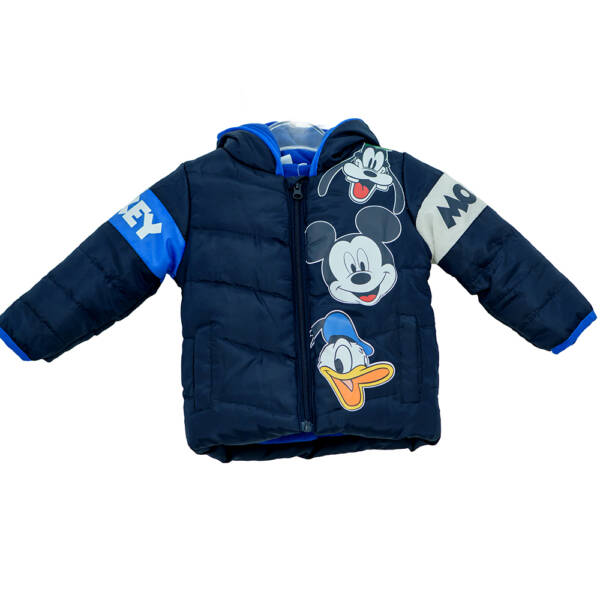 Βρεφικό μπουφάν για αγόρι με Mickey μπλε της Disney