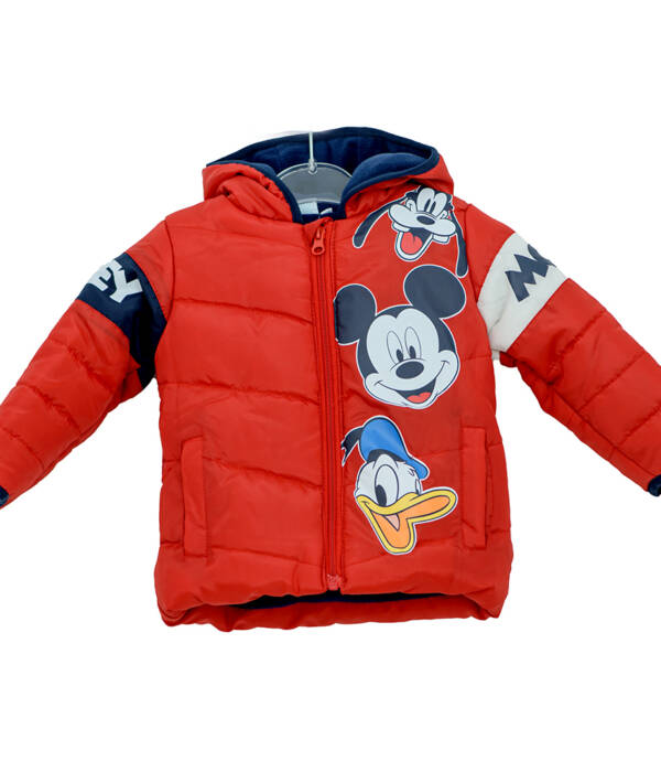 Βρεφικό μπουφάν για αγόρι με Mickey, Goofy & Donald της Disney