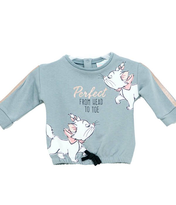 Βρεφική μπλούζα μακό για κορίτσι με Aristocats της Disney