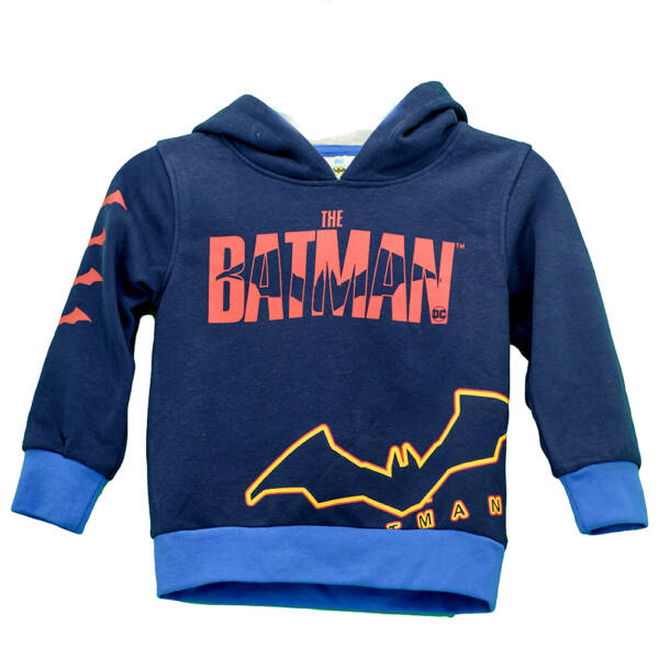 Batman Παιδικό φούτερ με κουκούλα για αγόρι Μπλε