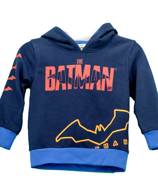 Batman Παιδικό φούτερ με κουκούλα για αγόρι Μπλε