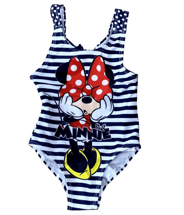 Βρεφικό ολόσωμο μαγιό για κορίτσια με την Minnie από την Disney μπλε