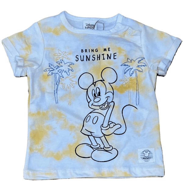 Βρεφικο Σετ Μπλουζα - Σορτς για αγόρι με Mickey Sunsine της Disney - Κίτρινο - Image 3