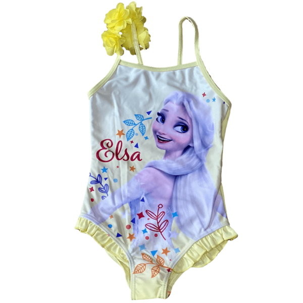 Παιδικό ολόσωμο μαγιό με την Elsa από την Frozen Κίτρινο