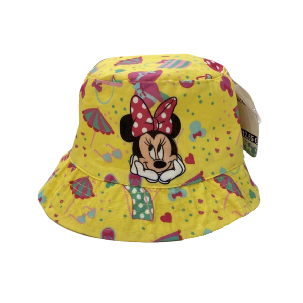 Βρεφικό καπέλο Bucket για κορίτσι με την Minnie της Disney - Κίτρινο