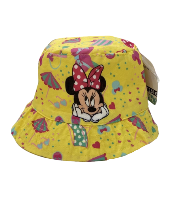 Βρεφικό καπέλο Bucket για κορίτσι με την Minnie της Disney - Κίτρινο