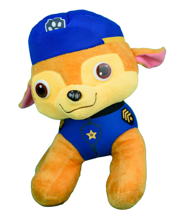 Λούτρινο paw patrol μεσαίου μεγέθους με τον Chase ύψους 30 εκ.