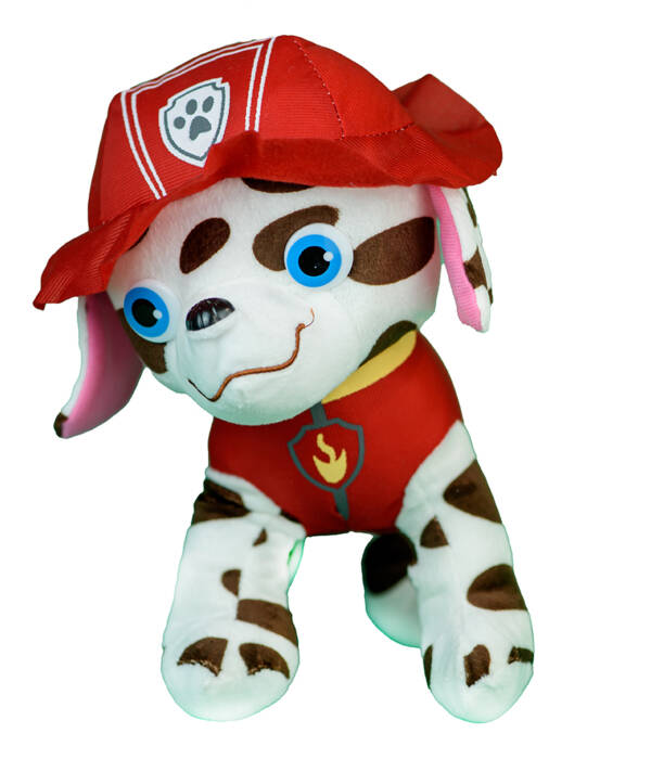 Λούτρινο paw patrol μεσαίου μεγέθους με τον πυροσβέστη Μάρσαλ ύψους 30 εκ.