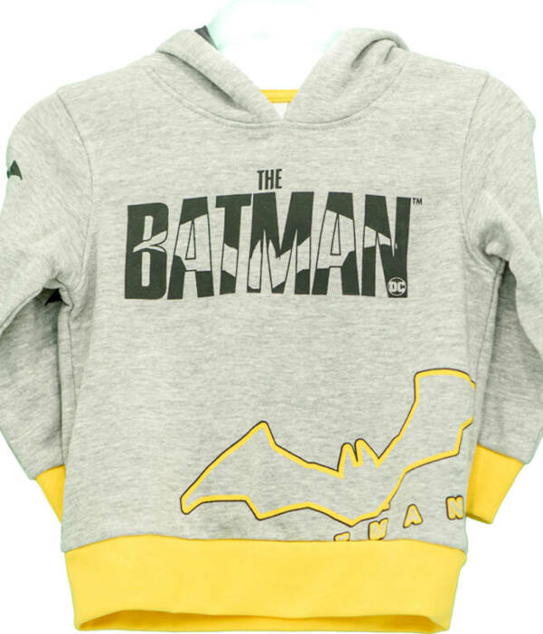 Batman Παιδικό φούτερ με κουκούλα για αγόρι Γκρι