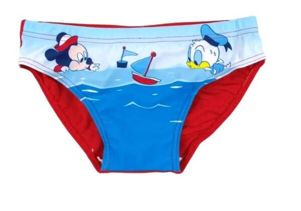 Βρεφικό μαγιό σλιπ Mickey and Donald Κόκκινο