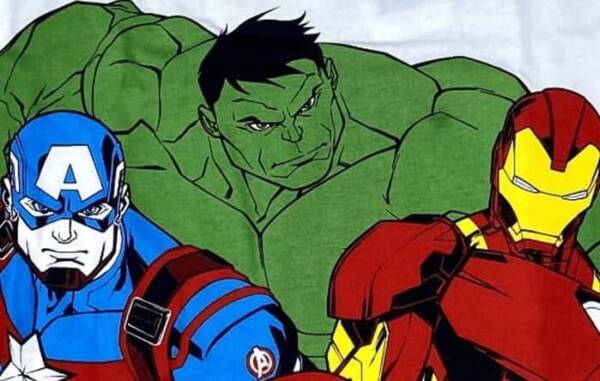 Παιδική αμάνικη μπλούζα για αγόρι με ήρωες Avengers της Marvel - Λευκή - Image 2
