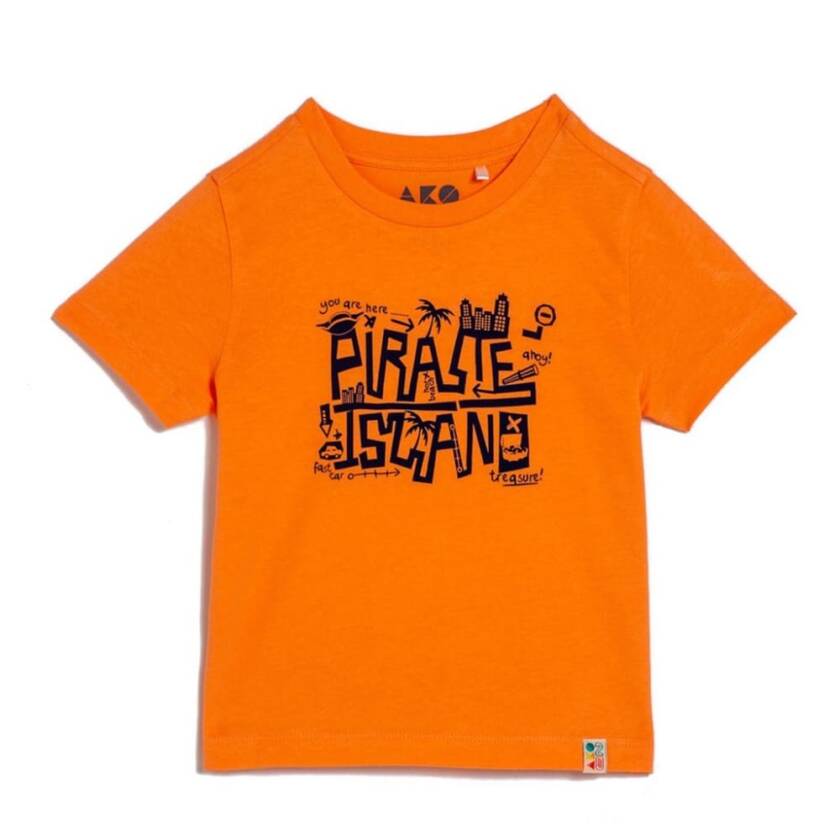 Παιδική μπλούζα για αγόρι κοντομάνικη “Pirate Island” 1-5
