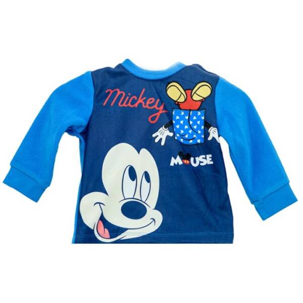 Βρεφική πιτζάμα φλις για αγόρι με τον Mickey της Disney - Μπλε - Image 2