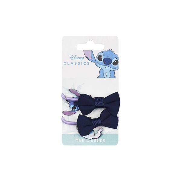 Σετ 2 λαστιχάκια μαλλιών μπλε Stitch Disney - Image 2