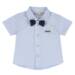 Βρεφικό πουκάμισο γαλάζιο για αγόρι με παπιγιόν (Chicco)