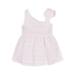 Παιδικό βαμβακερό φόρεμα για κορίτσι λευκό χρώμα  (EMC)