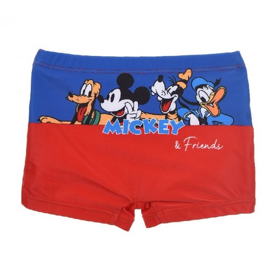 Βρεφικό μαγιό Disney κόκκινο με τον mickey και την παρέα του για αγόρια 12-36
