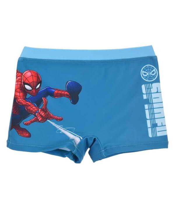 Βρεφικό μαγιό μποξερ μπλε με τον Spiderman για αγόρια 3-8 ετών (Marvel)