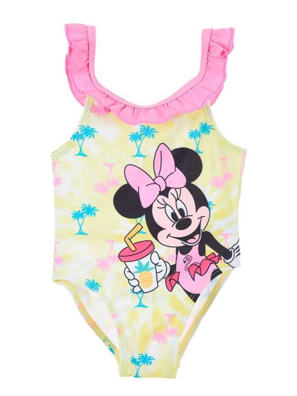 Βρεφικό ολόσωμο μαγιό για κορίτσια με την Minnie σε κίτρινο χρώμα (Disney)