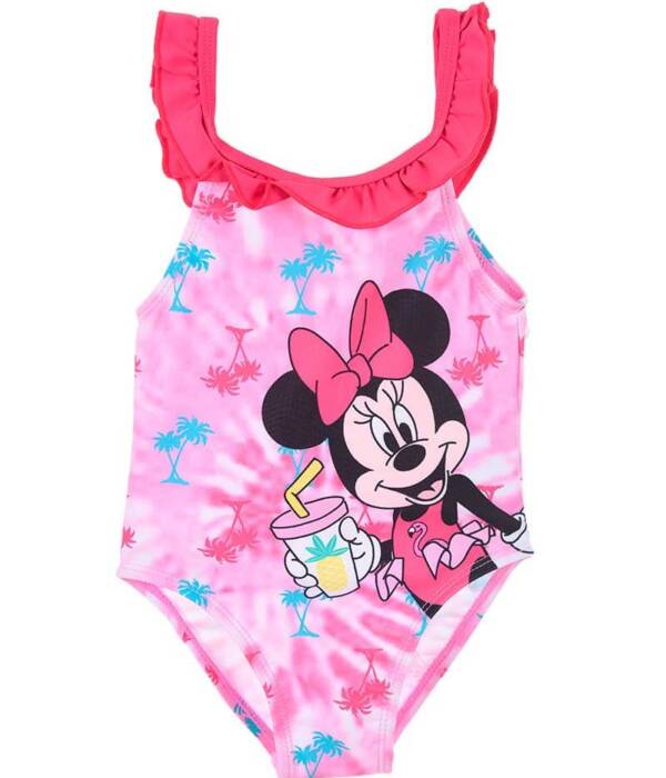 Βρεφικό ολόσωμο μαγιό για κορίτσια με την Minnie σε ροζ χρώμα (Disney)