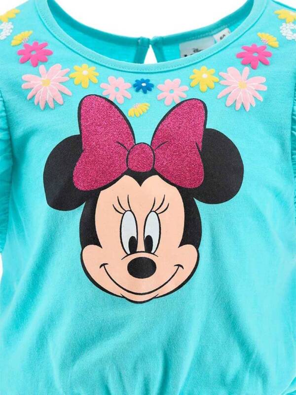 Παιδικό ολόσωμο σορτς με την Minnie σε γαλάζιο χρώμα  (Disney) - Image 3