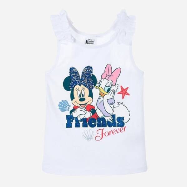 Παιδική μπλούζα για κορίτσι με την minnie και την daisy σε χρώμα λευκό από 3-8 χρονών (Disney)