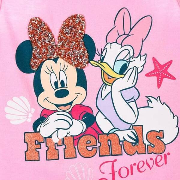 Παιδική μπλούζα για κορίτσι με την minnie και την daisy σε χρώμα ροζ από 3-8 χρονών (Disney) - Image 3