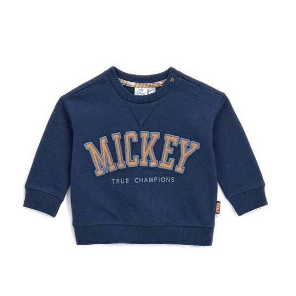 Βρεφικό Βαμβακερό Φούτερ για Aγόρι με τον Mickey σε μπλε χρώμα (Original Marines)