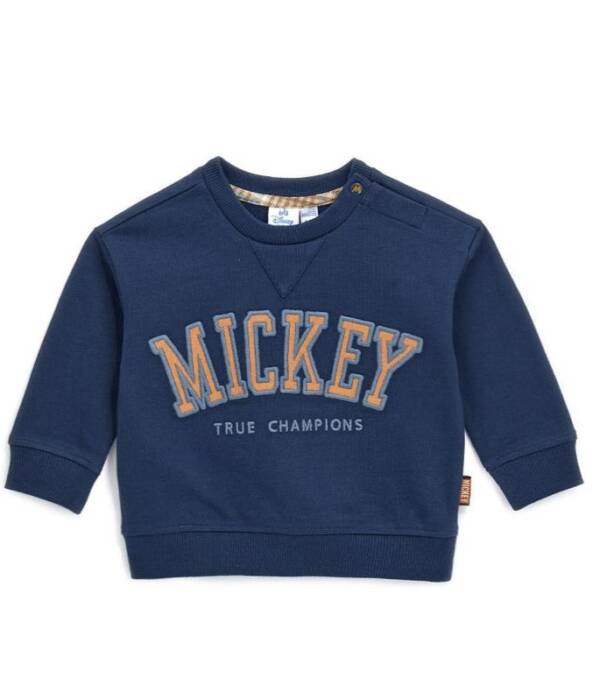 Βρεφικό Βαμβακερό Φούτερ για Aγόρι με τον Mickey σε μπλε χρώμα (Original Marines)