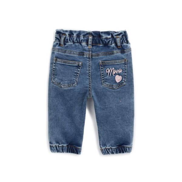 Βρεφικό Jeans Για Κορίτσι Με την Minnie 3-36 Μηνών (Original Marines) - Image 2