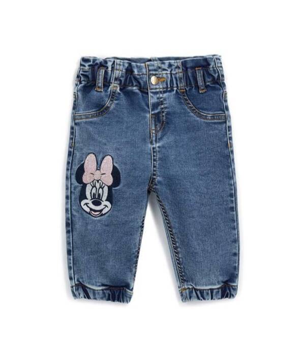 Βρεφικό Jeans Για Κορίτσι Με την Minnie 3-36 Μηνών (Original Marines)