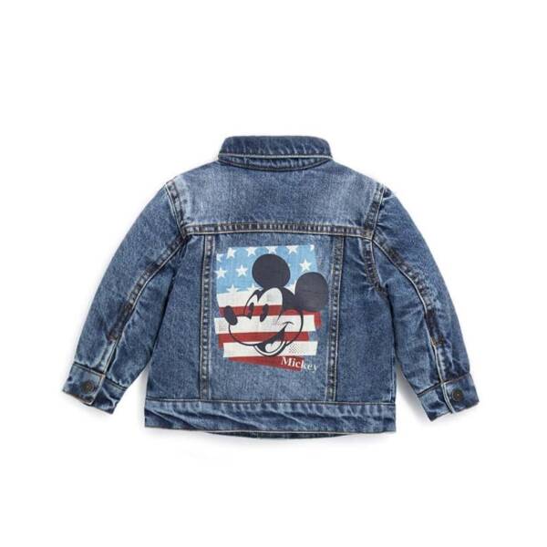 Βρεφικό Μπουφάν Jeans Για Αγόρι Με το Mickey 3-36 Μηνών (Original Marines) - Image 4