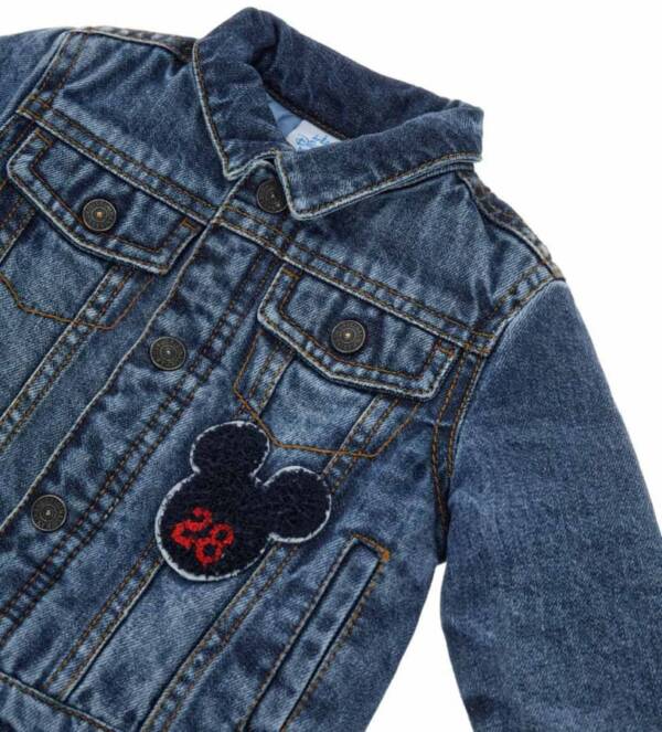 Βρεφικό Μπουφάν Jeans Για Αγόρι Με το Mickey 3-36 Μηνών (Original Marines) - Image 3