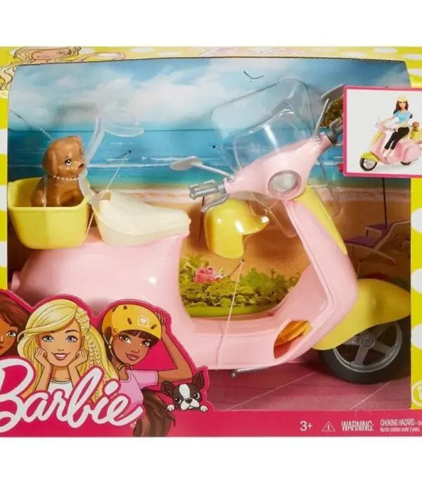 Barbie Vespa Με Σκυλάκι